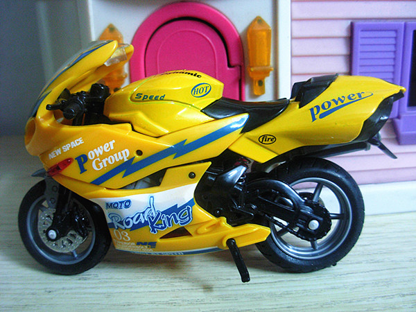 plastic motorcycle model