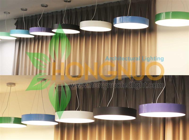 300 Circle Suspended Architectural LED Light Fixture Circular lighting