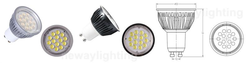 3W GU10 LED Spotlight Pictures 