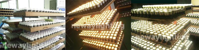 We Pay Attention To The Quality Control Of All Of Our LED Lights.We Will Inspect And Test All The LED Lights Before Shipment,To Assure All Our Customers Receive Satisfied LED Lights.Below Is 7 Watt Super Bright LED Light Bulb In Aging Test