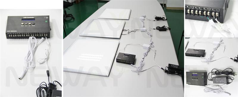 83W 1195*295 LED Panel Light DMX512 Control System and Brightness and Colour Temperature Dimmable Remote Control