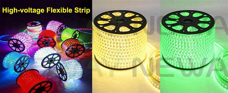High Voltage LED Flexible Strip Picture and Description