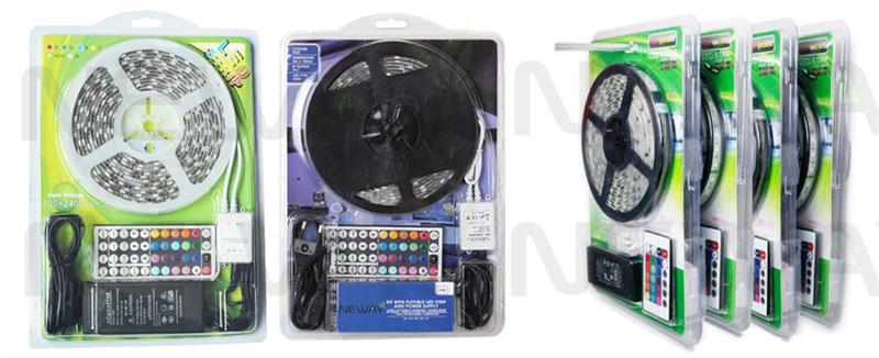 5050 40 LEDs/M 12V RGB LED Strip Kit and Package  