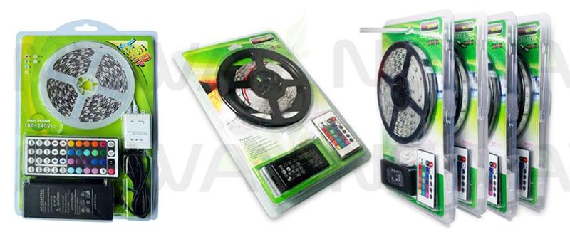 SMD 5050 RGB LED Light Strip Kit and Package