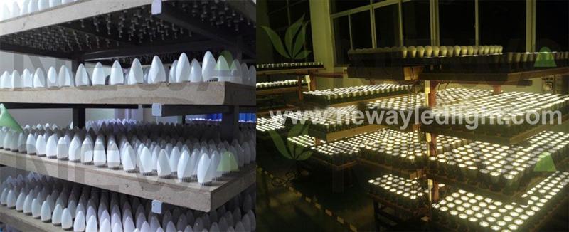 5W E17 Dimmable LED Candle Light Quality Inspection 