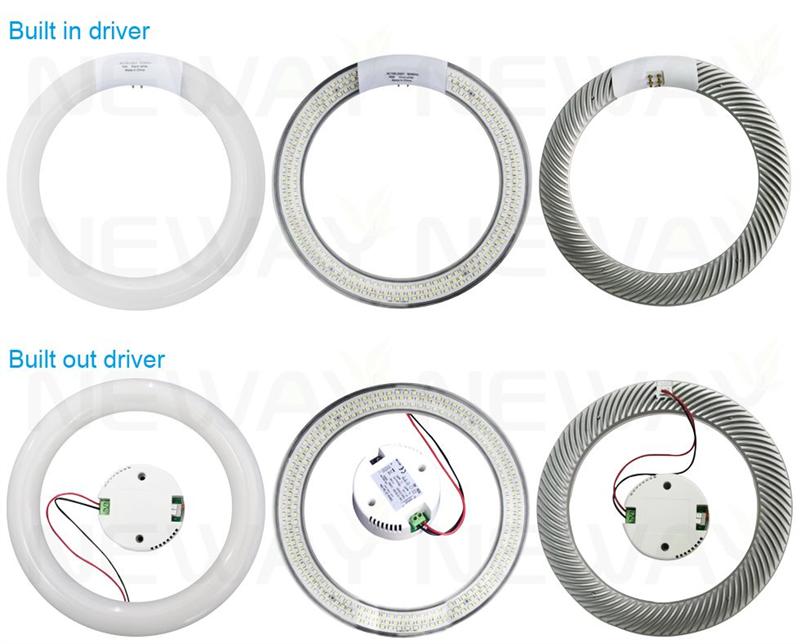 BuiltIn LED Power Supply Milk White LED Round Fluorescent Tube 1226W,replace round fluorescent