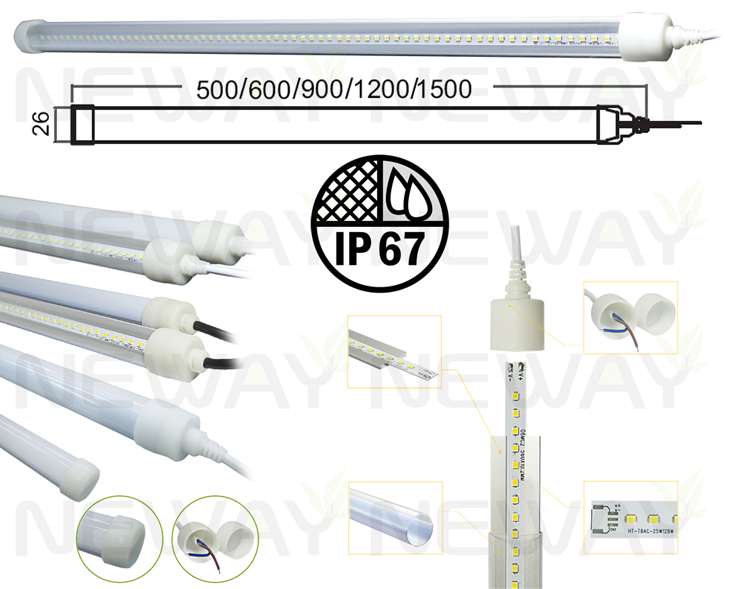 IP67 LED Waterproof T8 Tube Light 8W 13W 18W 22W,T8 LED Tubes IP67 ...