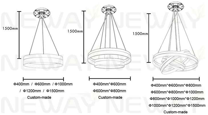 Big Ring Led Pendant Light Modern Acrylic Suspension Circle Lamp Big Ring Led Pendant Light Modern Acrylic Suspension Circle Lamp Manufacturing And Testing Pictures