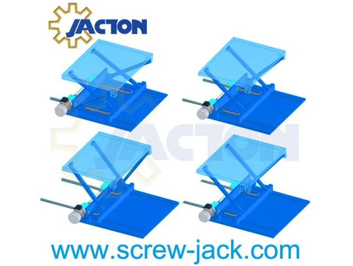 lead screw jack driven scissor lift mechanism,screw jack scissor lift