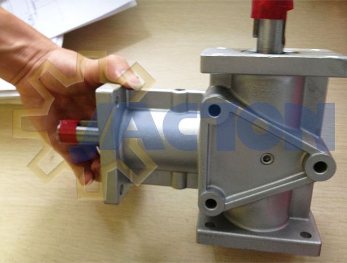 90 degree 1 1 ratio vertical to horizontal drive shaft gearbox,1 1 90