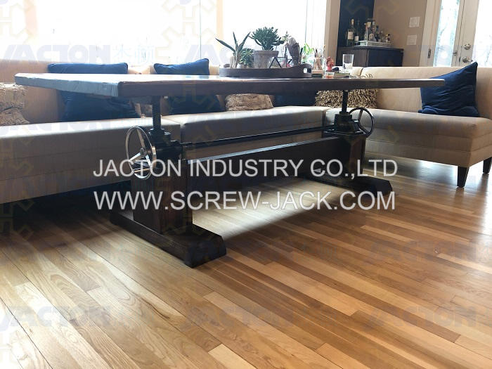 hand crank screw jack platform,manual screw jack 5ton,manual worm gear table lift,crank wheel