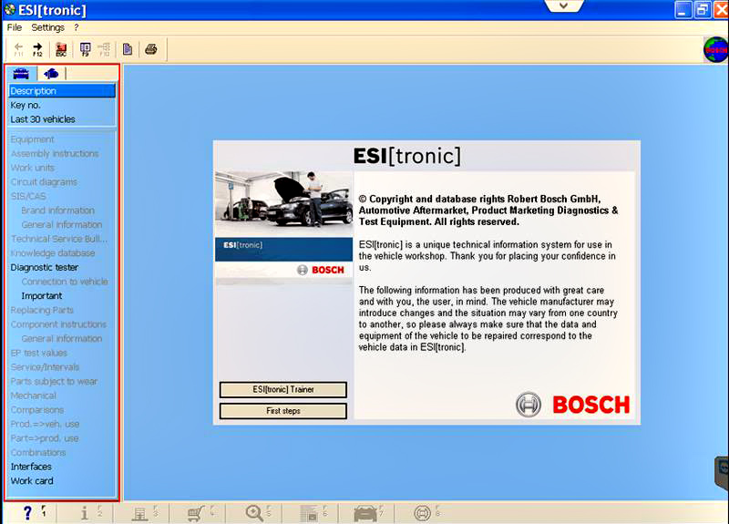 Bosch ESI Tronic 2012 Q1 Software Display-1