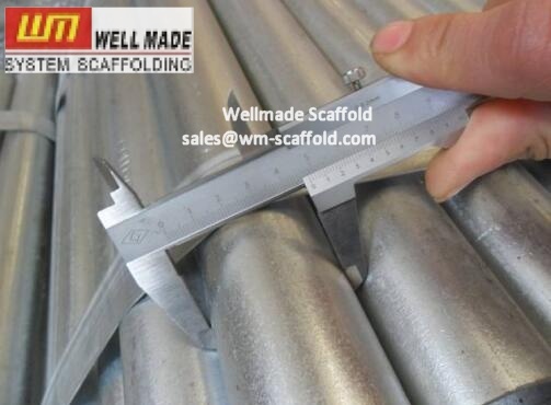 Scaffolding pipe diameter scaffold tube