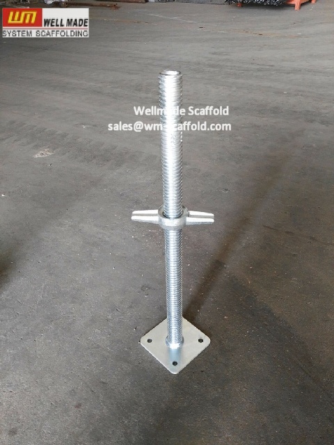 scaffolding screw jack with base plate