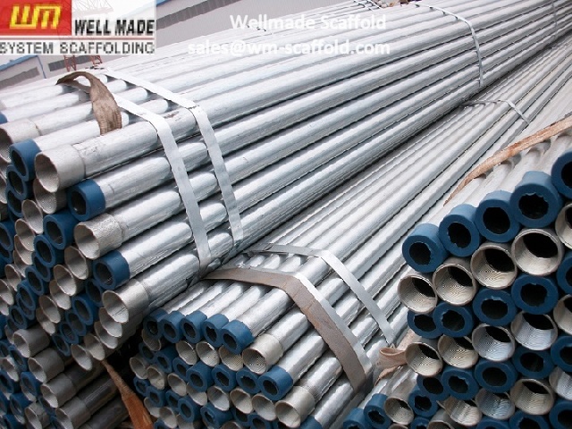 galvanized pipe with screw and socket wellmade scaffold 