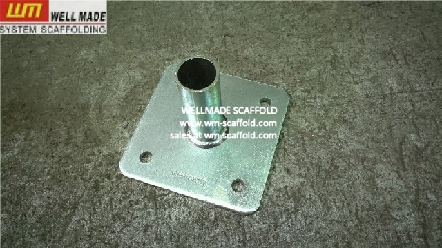 scaffolding base plate for tube and clamp scaffolding