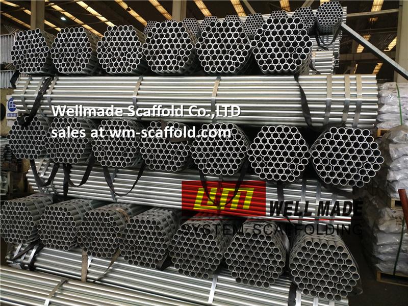 hot dip galvanized steel scaffold tube for saudi aramco from wellmade scaffold-china leading scaffolding manufacturer exporter