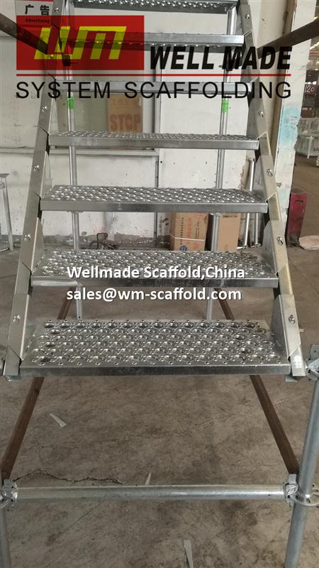 pin lock scaffold system access components steel stair stringer with stair treads from wellmade scaffold 