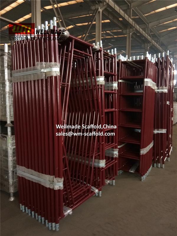 snap on frame scaffoding with 18" ladder to USA -wellmade scaffold China leading OEm scaffolding manufacturer exporter door to door