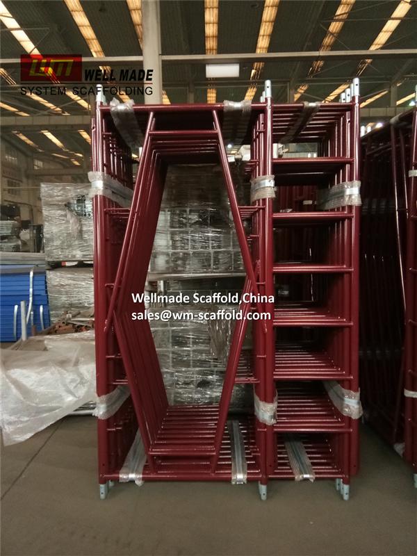 frame scaffolding instant system to USA walk through frame scaffolding  leading scaffolding manufacturer exporter door to door wellmade scaffold 