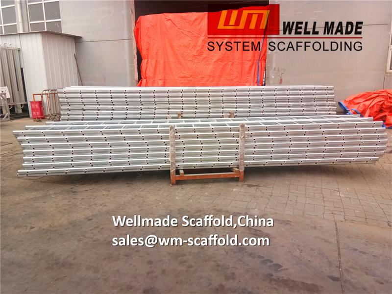 galvanized steel scaffolding ladder with rubber cap for access scaffolding system construction wellmade scaffold 