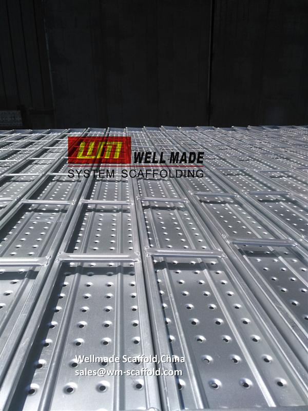 Galvanized scaffolding planks GI metal deck for construction pipe  scaffold 