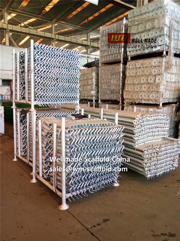 layher scaffolding anchor tubes with hooks construction safety  China lead OEM factory ISO&CE 50000sqm to 49 countries 