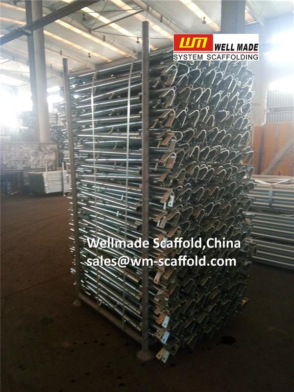 frame scaffolding parts and components gal guardrail post to usa from wellmade scaffold  ISO&CE 50000m2 auto to 49 countries 