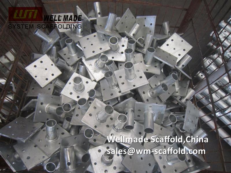 cuplock scaffolding socket base plate sgb type from wellmade scaffold china lead scaffolding factory oem @wm-scaffold.com