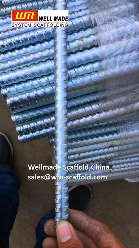 formwork accessories all thread bars for concrete dywidag from wellmade scaffold,China