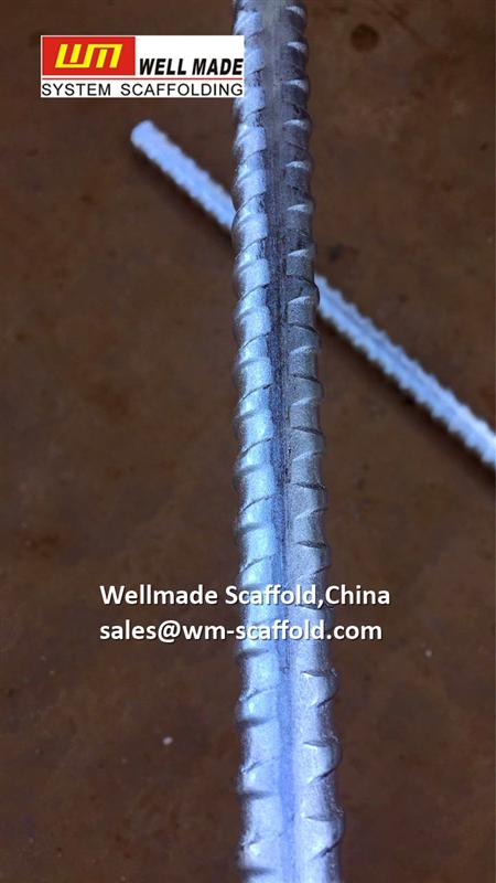 dywidag threadbar concrete formwork tie rod threaded bars for concrete formwork shuttering from wellmade scaffold,China