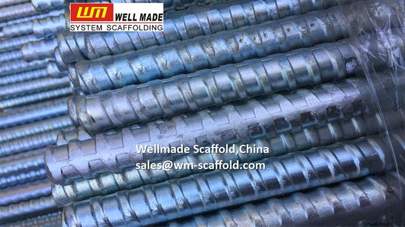 concrete tie rod thread tie bars dywidag shutter and form work from wellmade scaffold,china 