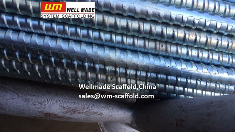 din18216 formwork thread bar tie rod for concrete shutter and formwork from wellmade scaffold,China