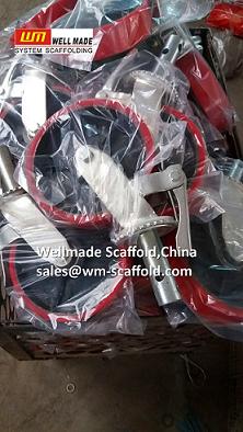 8 heavy duty castors for scaffolding industrial heavy duty polyurethane(PU) type and cast iron core from wellmade scaffold at wm-scaffold.com