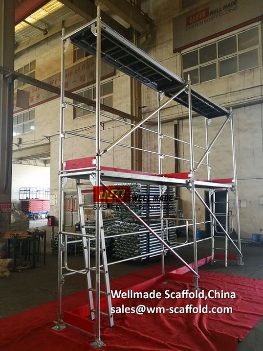 layher scaffolding speedy scaff system assembly tower for facade scaffolding, birdcage scaffold to europe from wellmade scaffold at wm-scaffold.com