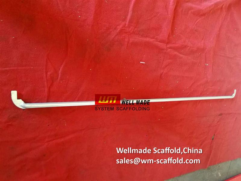 single guard rail components of layher speedy frame scaffolding system for facade scaffolding and birdcage scaffold from wellmade scaffold,China at wm-scaffold.com