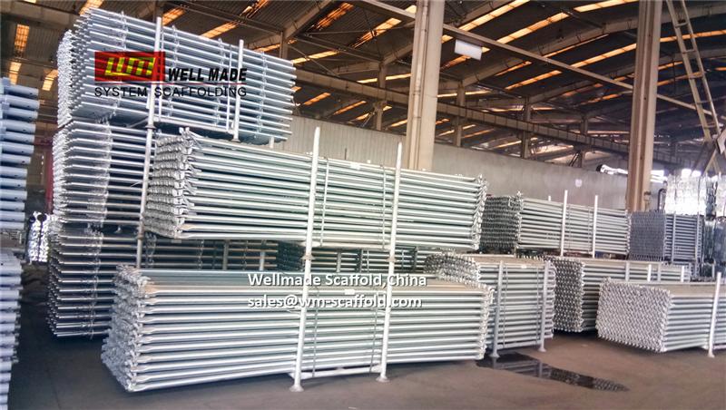 2.57m layher scaffolding allround system ledger horizontals construction concrete formwork  wellmade China
