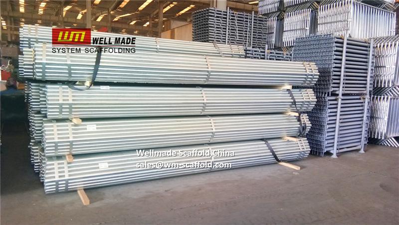 oil and gas scaffolding materials 6m galvanized scaffolding pipe bs1139 construction building material  ISO&CE China leading OEM manufacturer