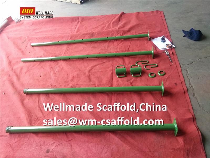 telescopic shoring props for concrete formwork support construction -sales@wm-scaffoldcom scaffolding parts and components 