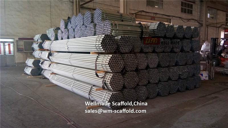 4m scaffolding pipe galvanized to oil and gas companies offshore suspended scaffolding hanging scaffold components  China leading OEM manufacturer 