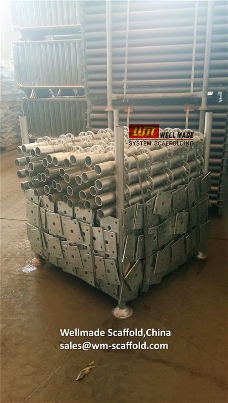 constuction building scaffolding ring system base collar parts concrete formwork shutter materials 