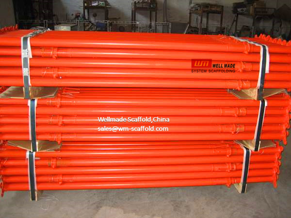 adjustable steel props for concrete formwork slab shuttering support-construction  ISO&CE China leading scaffolding manufacturer wellmade scaffold