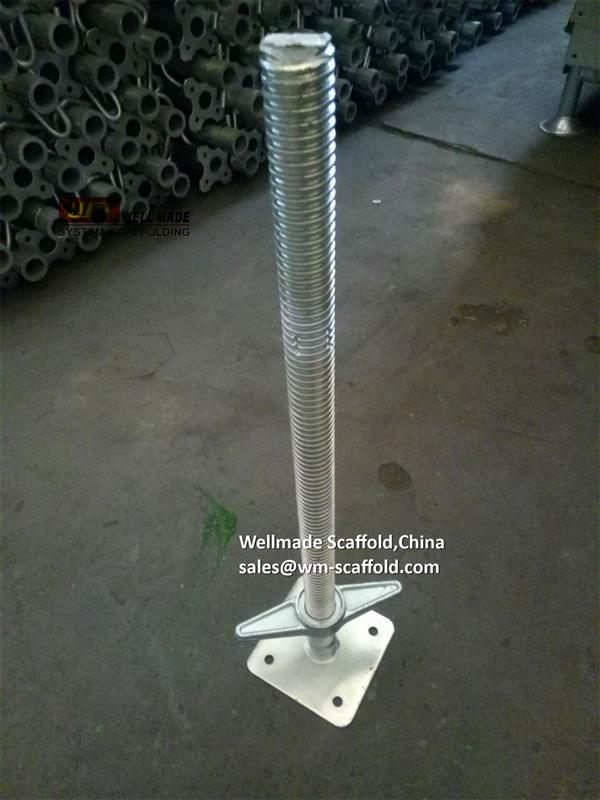 Adjustable screw jack base scaffolding system base plate @wm-scaffold.com wellmade scaffold China 