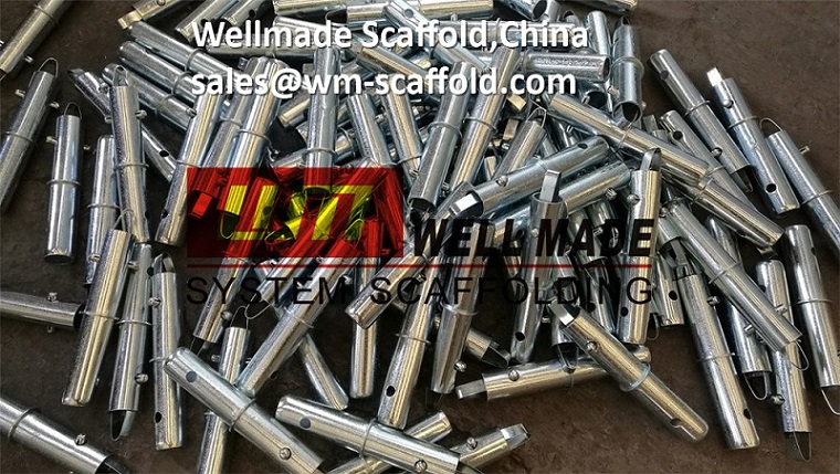 Construction scaffolding coupling pin building scaffolding joint pin with spring clip lock to USA  wellmade China  