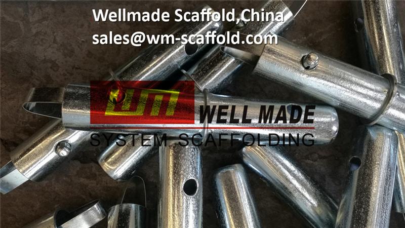 Scaffolding coupling pin joint pin with spring clip for construction american plaster and stucco @wm-scaffold.com wellmade China 