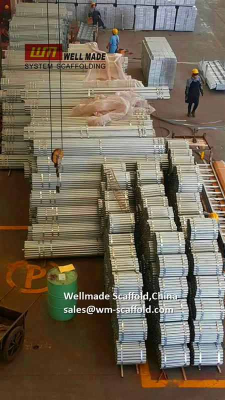 Galvanized scaffold tube BS En39 standard to KNPC oil and gas scaffolding offshore construction  Wellmade China leading OEM manfuacturer 