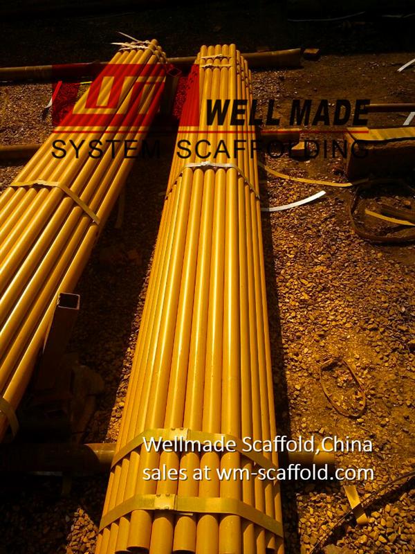 Painted scaffolding pipe stage oil rig marine scaffolding offshore construction onshore system tube and clamp scaffolding wellmade scaffold China 