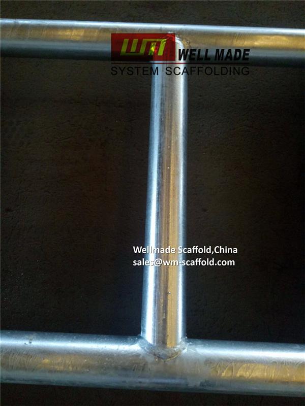 suspended scaffolding tube and clamp system steel ladder beams from wellmade scaffold China 