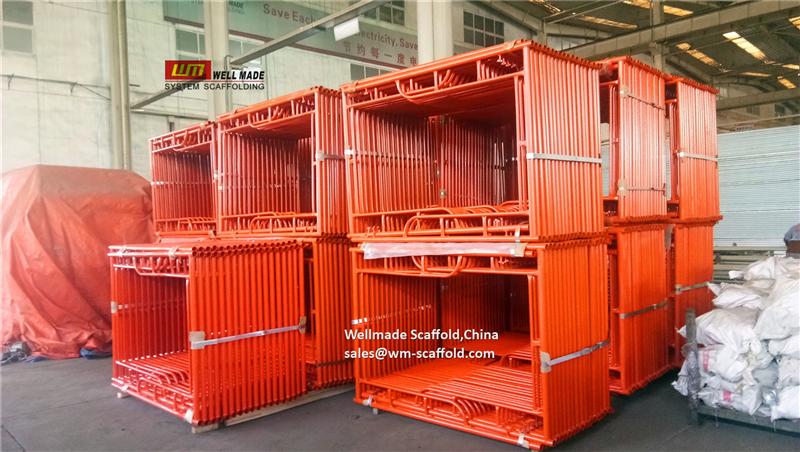 construction concrete formwork frame system mobile scaffold tower main frame walk through type sales at wm-scaffold.com iso ce china leading oem scaffolding manufacturer  