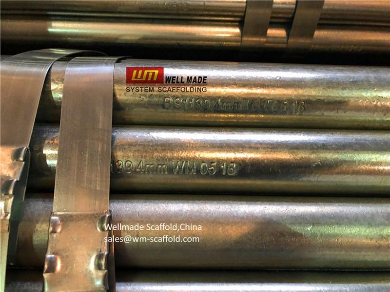 Refinery  scaffolding materials-bs1139 standard scaffolding pipe-galvanized scaffold tube 48.3mm dimension oil gas offshore industrial scaffolding system  